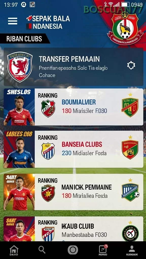 Cuplikan layar GARUDA55 — aktivitas
